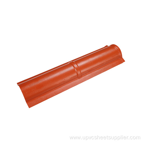 Anti-UV PVC ASA Plastic Tilted Roof Ridge Tile